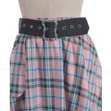 ベルト付チェックイレヘムスカート | axes femme | 詳細画像18 