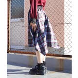 ベルト付チェックイレヘムスカート | axes femme | 詳細画像2 