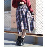 ベルト付チェックイレヘムスカート | axes femme | 詳細画像4 