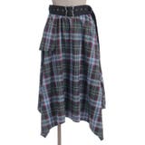 ベルト付チェックイレヘムスカート | axes femme | 詳細画像5 