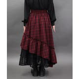 チェックアシメフリルスカート | axes femme | 詳細画像3 