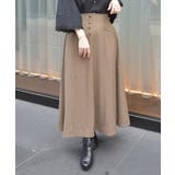 連ボタンフレアスカート | axes femme | 詳細画像5 