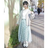 花レース×ラメチュールスカート | axes femme | 詳細画像7 