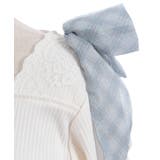 チェック柄シフォンリボンプルオーバー | axes femme | 詳細画像13