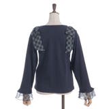 チェック柄シフォンリボンプルオーバー | axes femme | 詳細画像25