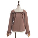 リボン付スクエアネックプルオーバー | axes femme | 詳細画像17 