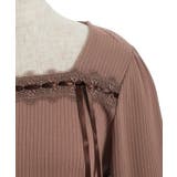 リボン付スクエアネックプルオーバー | axes femme | 詳細画像21 