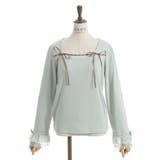 リボン付スクエアネックプルオーバー | axes femme | 詳細画像25 