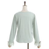 リボン付スクエアネックプルオーバー | axes femme | 詳細画像27 