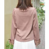 リボン付スクエアネックプルオーバー | axes femme | 詳細画像3 