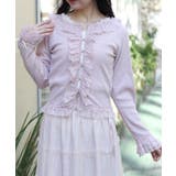 ローズボタンフリルトップス | axes femme | 詳細画像6 