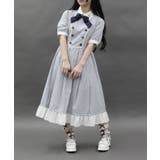 サックス | ナポレオンデザインワンピース | axes femme