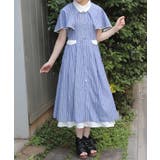 ケープ付きバイカラーワンピース | axes femme | 詳細画像1