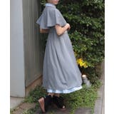 ケープ付きバイカラーワンピース | axes femme | 詳細画像10