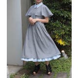 ケープ付きバイカラーワンピース | axes femme | 詳細画像11