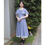 ケープ付きバイカラーワンピース | axes femme | 詳細画像14