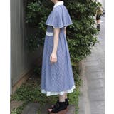 ケープ付きバイカラーワンピース | axes femme | 詳細画像3
