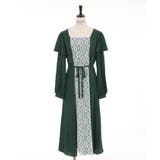 バイカラーレトロワンピース | axes femme | 詳細画像11