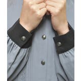 襟デザイン連釦バイカラーワンピース | axes femme | 詳細画像14 