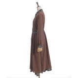 襟デザイン連釦バイカラーワンピース | axes femme | 詳細画像21 