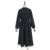 襟デザイン連釦バイカラーワンピース | axes femme | 詳細画像29 