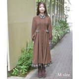 襟デザイン連釦バイカラーワンピース | axes femme | 詳細画像4 