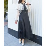 黒 | レースケープキャミドレス | axes femme