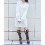 生成り | ラメ混モールヤーンチュニック | axes femme