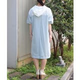 バイカラーパーカーチュニック | axes femme | 詳細画像3