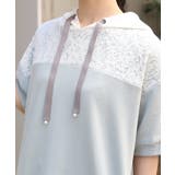 バイカラーパーカーチュニック | axes femme | 詳細画像4