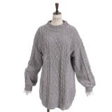 ラメ×ベロアモールチュニック | axes femme | 詳細画像15