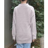 ラメ×ベロアモールチュニック | axes femme | 詳細画像3