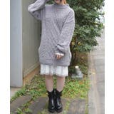 ラメ×ベロアモールチュニック | axes femme | 詳細画像6