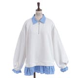 ハーフジップレイヤード風プルオーバー | axes femme | 詳細画像14 