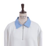 ハーフジップレイヤード風プルオーバー | axes femme | 詳細画像17 