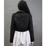 ジャカードバイカラージャケット | axes femme | 詳細画像3 