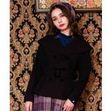 黒 | セーラーカラーフレアジャケット | axes femme