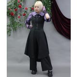 黒 | 燕尾デザインロングベスト | axes femme