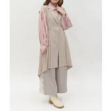 ベージュ | プリーツフィッシュテールジレ | axes femme