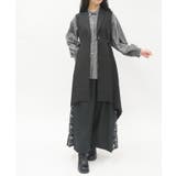 黒 | プリーツフィッシュテールジレ | axes femme