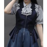紺 | ジャカードホルターベスト | axes femme