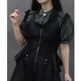 黒 | ジャカードホルターベスト | axes femme