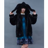 黒 | ウサミミファーコート | axes femme