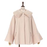 ベージュ | ウールライクフレア袖コート | axes femme