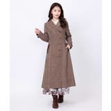 茶 | 連釦テーラーカラーコート | axes femme