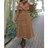 キャメル | ２ＷＡＹカラーロングコート | axes femme