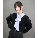 ダメージフリル裏毛カットカーディガン | axes femme | 詳細画像4 