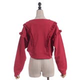 ダメージフリル裏毛カットカーディガン | axes femme | 詳細画像9 