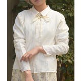 白 | フラワーボタンカーデ | axes femme