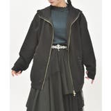黒 | Ｗジップロングパーカー | axes femme
